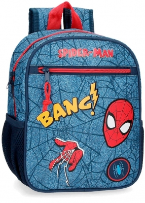 Ghiozdan gradinita baieti Spiderman Denim, Marvel